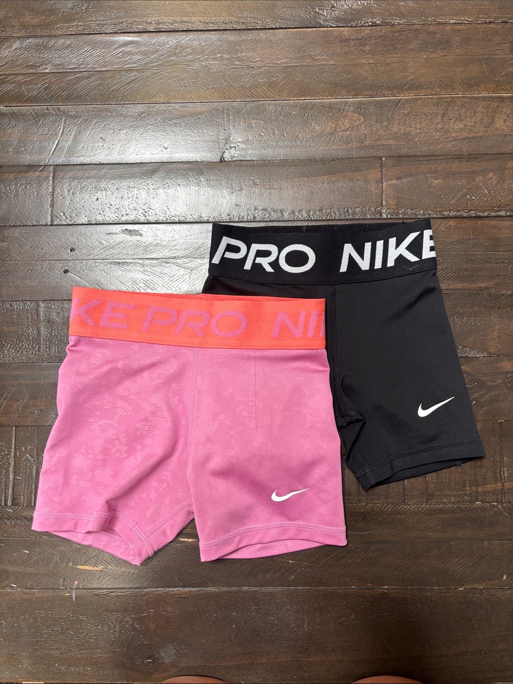 Nike Kids Performance Shorts — Pink and Black